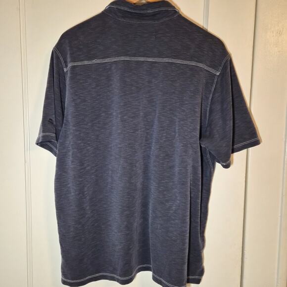 Tommy Bahama Polo Shirt Blue Soft Casual Golf Workwear Size X-Large - Picture 2 of 10